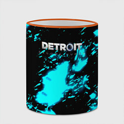 Кружка 3D Detroit become human кровь андроида, цвет: 3D-оранжевый кант — фото 2