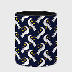 Кружка 3D Ночная птица, цвет: 3D-белый + черный — фото 2