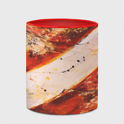 Кружка 3D Горная порода, цвет: 3D-белый + красный — фото 2