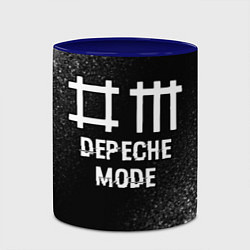 Кружка 3D Depeche Mode glitch на темном фоне, цвет: 3D-белый + синий — фото 2