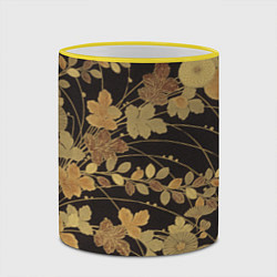 Кружка 3D Декоративное искусство, цвет: 3D-желтый кант — фото 2