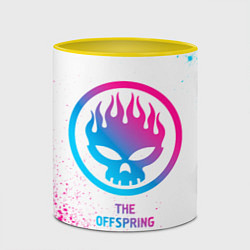Кружка 3D The Offspring neon gradient style, цвет: 3D-белый + желтый — фото 2