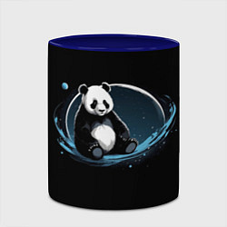 Кружка 3D Панда сидит, цвет: 3D-белый + синий — фото 2