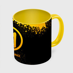 Кружка 3D Three Days Grace - gold gradient, цвет: 3D-белый + желтый