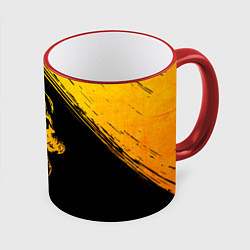 Кружка 3D Iron Maiden - gold gradient, цвет: 3D-красный кант