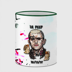 Кружка 3D Lil peep rap band, цвет: 3D-зеленый кант — фото 2