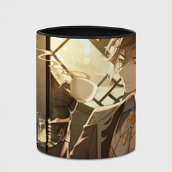 Кружка 3D Genshin Impact Zhongli Чжун Ли, цвет: 3D-белый + черный — фото 2