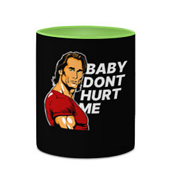 Кружка 3D Baby dont hurt me - Mike OHearn, цвет: 3D-белый + светло-зеленый — фото 2