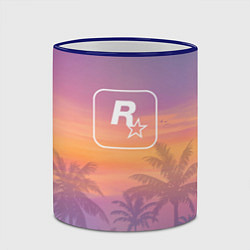 Кружка 3D GTA 6 - first art, цвет: 3D-синий кант — фото 2