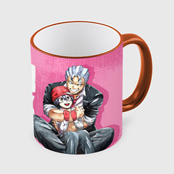 Кружка 3D Нежити не повезло, цвет: 3D-оранжевый кант