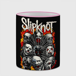 Кружка 3D Slipknot метал-группа, цвет: 3D-розовый кант — фото 2