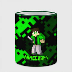 Кружка 3D Minecraft персонаж из игры, цвет: 3D-зеленый кант — фото 2