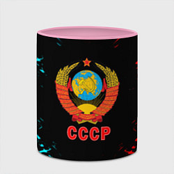 Кружка 3D Моя страна СССР краски, цвет: 3D-белый + розовый — фото 2