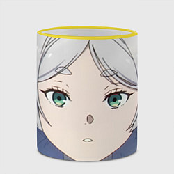 Кружка 3D Sousou no Frieren, цвет: 3D-желтый кант — фото 2