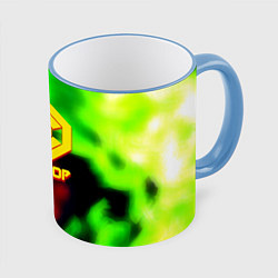 Кружка цветная Робот полицейский flame