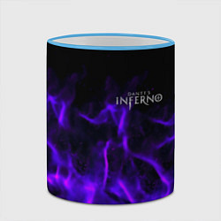 Кружка 3D Dantes Inferno flame neon, цвет: 3D-небесно-голубой кант — фото 2