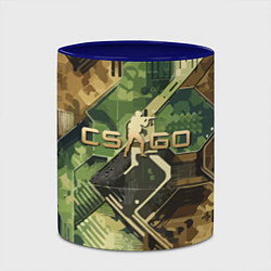 Кружка 3D Counter Strike go - pattern, цвет: 3D-белый + синий — фото 2