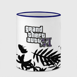 Кружка 3D GTA6 tropic game, цвет: 3D-синий кант — фото 2