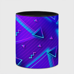 Кружка 3D Neon Pattern colored, цвет: 3D-белый + черный — фото 2