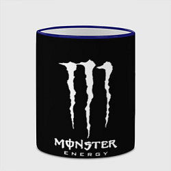 Кружка 3D Monster energy белое лого, цвет: 3D-синий кант — фото 2