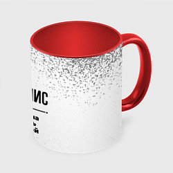 Кружка 3D Денис мужчина ну с очень большой буквы, цвет: 3D-белый + красный