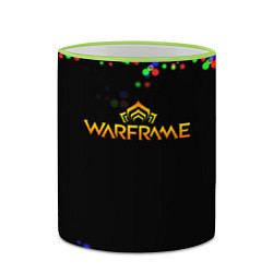 Кружка 3D Warframe текстура блеск, цвет: 3D-светло-зеленый кант — фото 2