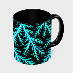Кружка 3D Разряды электричества Tie Dye, цвет: 3D-белый + черный
