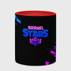 Кружка 3D Brawl stars neon, цвет: 3D-белый + красный — фото 2