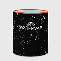 Кружка 3D Warframe краски пали текстура, цвет: 3D-оранжевый кант — фото 2