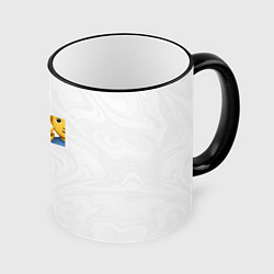 Кружка 3D Мьюнинг эмодзи, цвет: 3D-черный кант