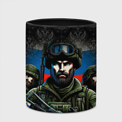 Кружка 3D Русский солдат, цвет: 3D-белый + черный — фото 2