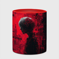 Кружка 3D Kaneki Ken - Tokyo Ghoul, цвет: 3D-белый + красный — фото 2