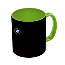 Кружка 3D BMW краски синие, цвет: 3D-белый + светло-зеленый