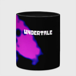 Кружка 3D Undertale neon splash, цвет: 3D-белый + черный — фото 2