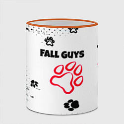 Кружка 3D Fall Guys kids game pattern, цвет: 3D-оранжевый кант — фото 2
