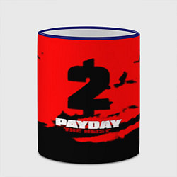 Кружка 3D Payday 2 краски, цвет: 3D-синий кант — фото 2