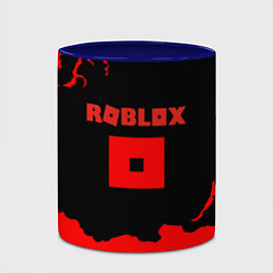 Кружка 3D Roblox краски красные, цвет: 3D-белый + синий — фото 2