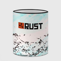 Кружка 3D Rust game текстура, цвет: 3D-черный кант — фото 2