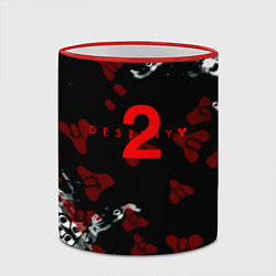 Кружка 3D Destiny pattern game, цвет: 3D-красный кант — фото 2