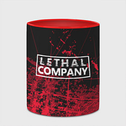 Кружка 3D Lethal Company: Red Trail, цвет: 3D-белый + красный — фото 2