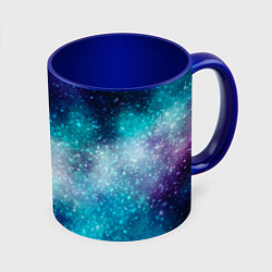Кружка 3D Космические туманности, цвет: 3D-белый + синий