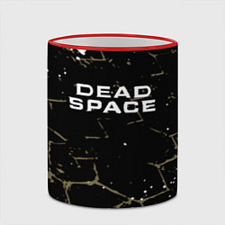 Кружка 3D Dead space текстура, цвет: 3D-красный кант — фото 2