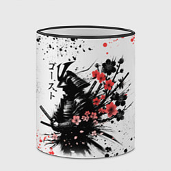 Кружка 3D Ghost of Tsushima - sakura samurai ghost, цвет: 3D-черный кант — фото 2