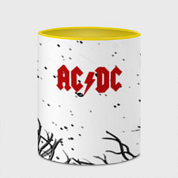 Кружка 3D AC DC steel bend, цвет: 3D-белый + желтый — фото 2