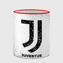 Кружка 3D Juventus с потертостями на светлом фоне, цвет: 3D-красный кант — фото 2