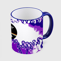 Кружка 3D Pink floyd violet splash, цвет: 3D-синий кант