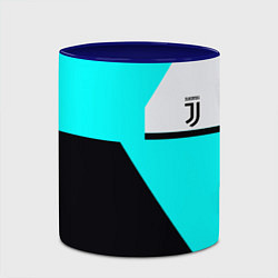 Кружка 3D Juventus sport geometry fc, цвет: 3D-белый + синий — фото 2