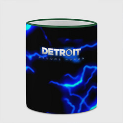 Кружка 3D Detroit become human storm, цвет: 3D-зеленый кант — фото 2