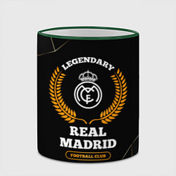 Кружка 3D Лого Real Madrid и надпись legendary football club, цвет: 3D-зеленый кант — фото 2