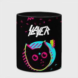 Кружка 3D Slayer - rock star cat, цвет: 3D-белый + черный — фото 2